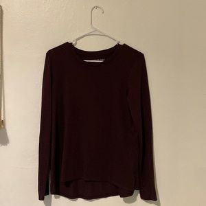 Small, maroon, American eagle long sleeve shirt